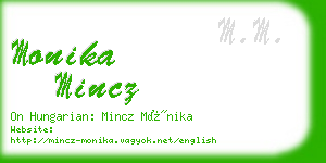 monika mincz business card